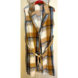 Women’s Long Sleeveless Cardigan Jacket